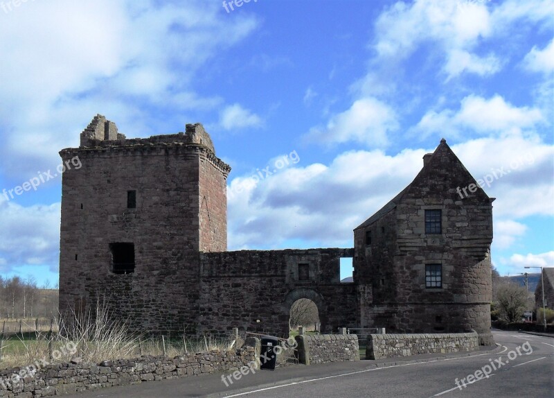 Milnathort Kinross Perthshire Burleigh Castle History