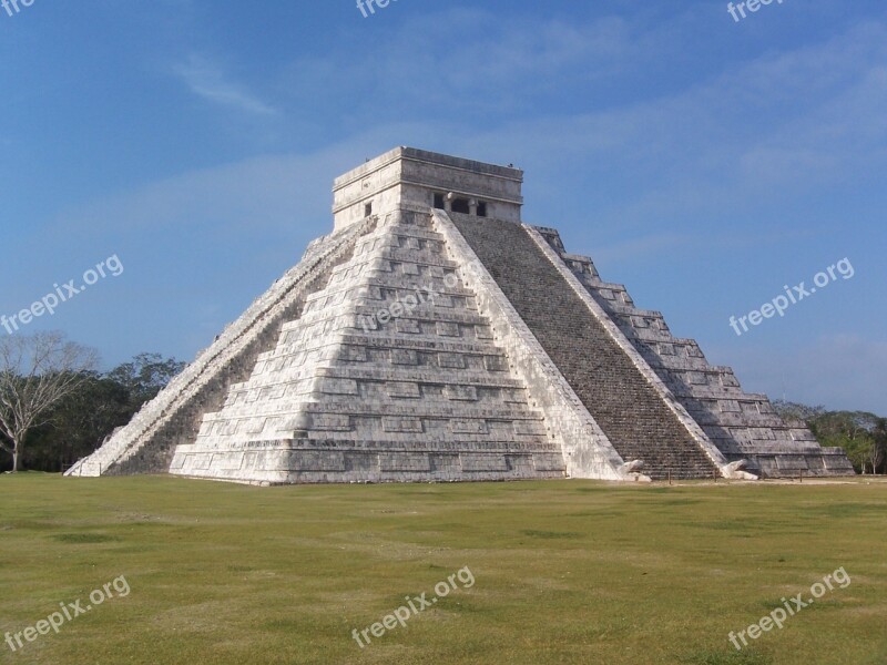 Mexico Chichen Itza Yucatan Maya Mayan Pyramid