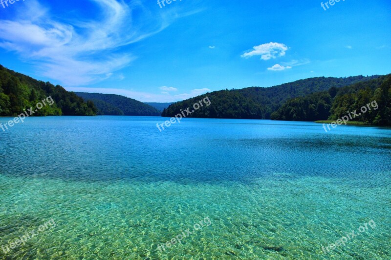 Lake Paradise Croatia Plitvice Water