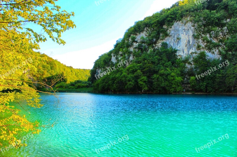 Lake Paradise Croatia Plitvice Water