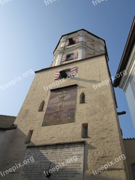 City Wall Tower Watchtower Historically Masonry