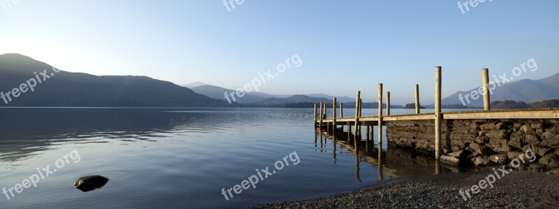 Lake District Derwent Water Lake England Cumbria