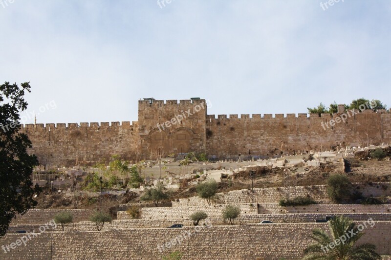 Golden Gate Jerusalem The Walls Israel Gateway