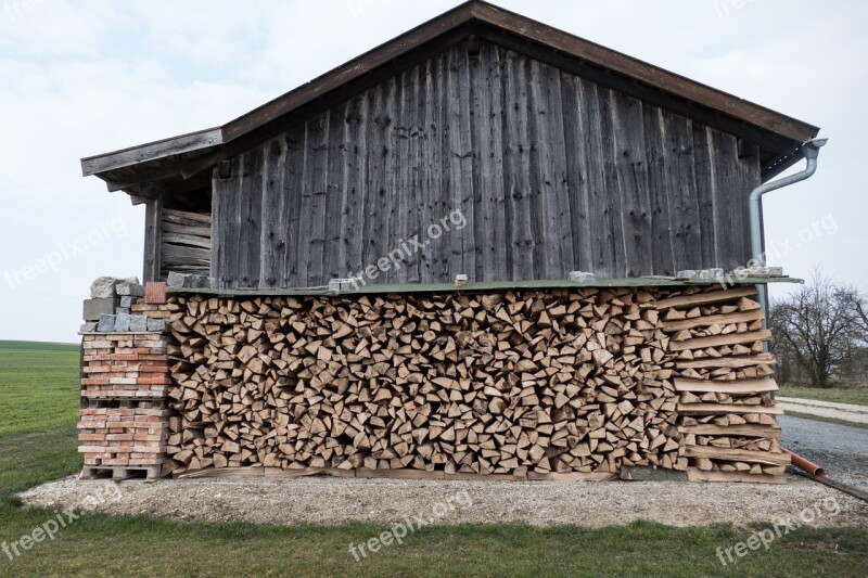 Hut Barn Field Barn Log Cabin Wood