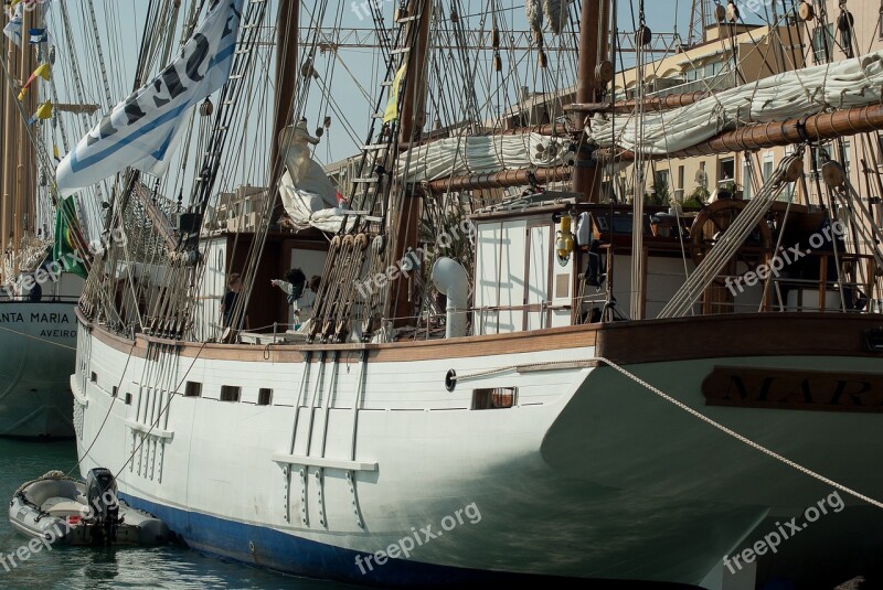 Port Sailboats Boats Sails Navigation