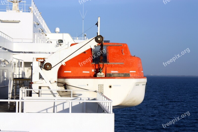 Lake Sea Lifeboat Ship Rescue