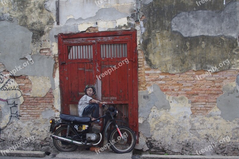 Street-art Penang Malaysia Asia Door