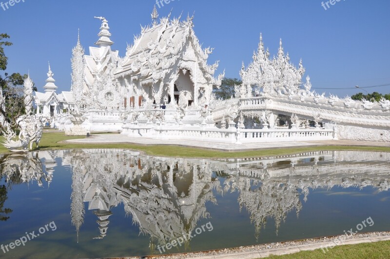 Church The White Temple Wat Rong Khun Chiang Rai Province White