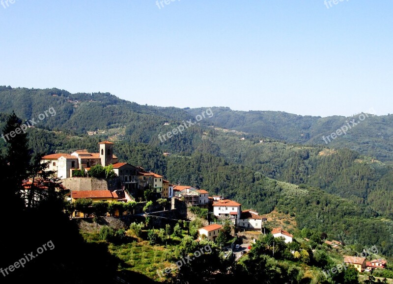 Marliana Tuscany Borgo Landscape Free Photos