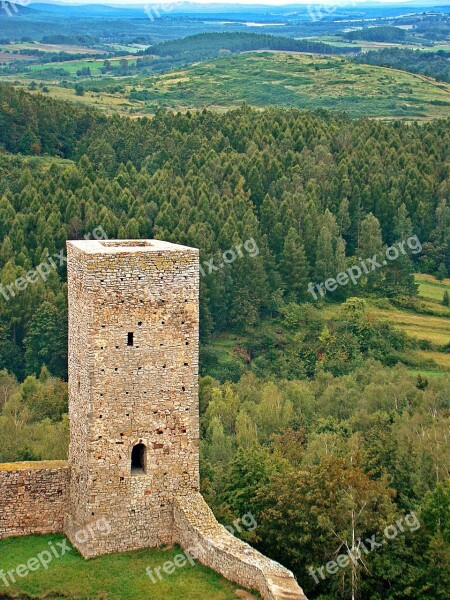 Chęciny Castle Tower Walls Reconstruction Of The Free Photos