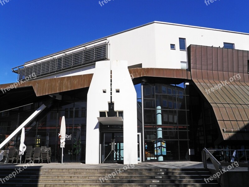 Architecture Futuristic Modern New Building Library