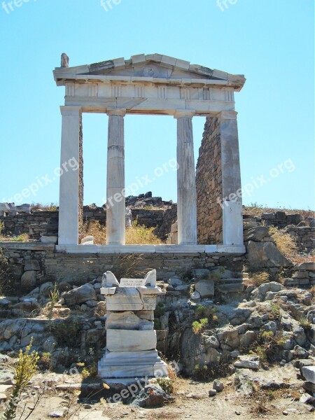 Temple Greek Temple Travel Holiday Column