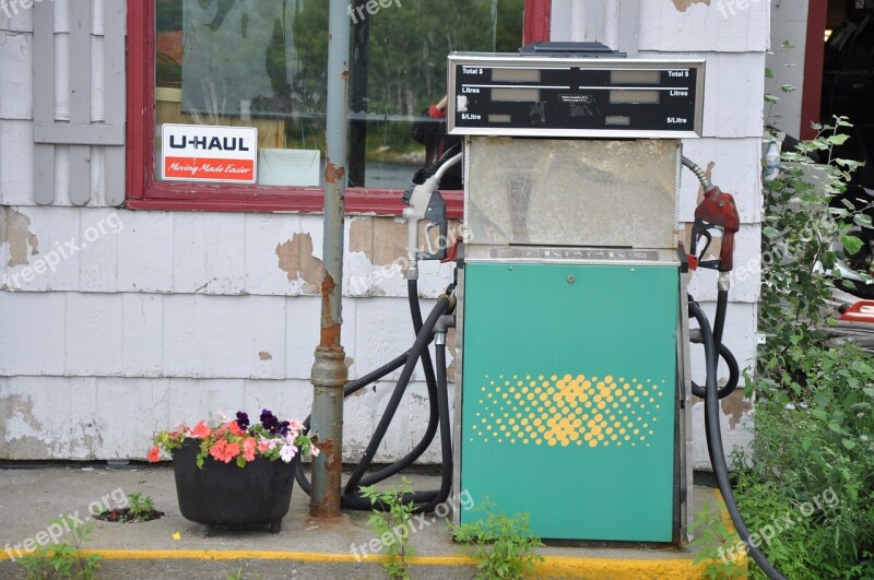 Canada Cape Breton Old Gas Station Lapsed Vintage