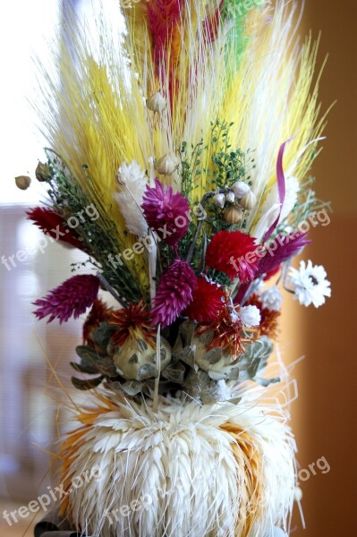 Easter Palm Easter Dried Flowers Traditional Decorated