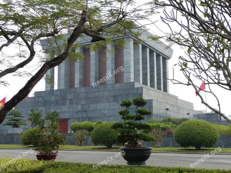 Vietnam Hanoi Capital Me Ho Chi Building