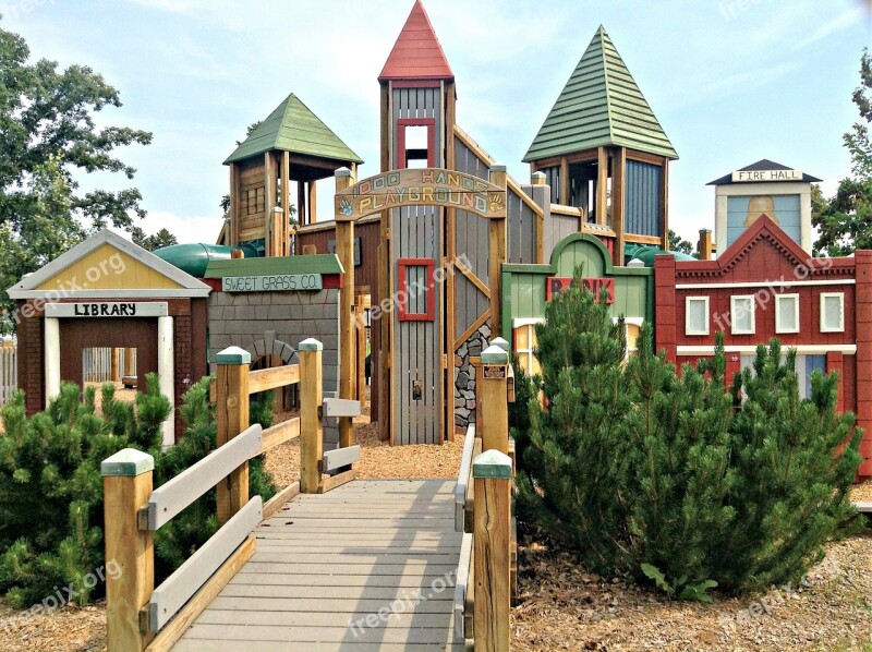 Playground Old West Village Park Summer