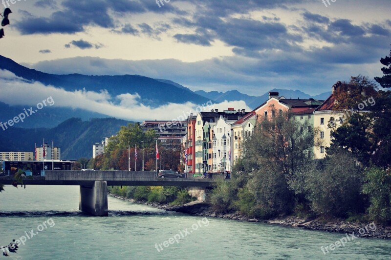 Innsbruck Austria City Cityscape Alps