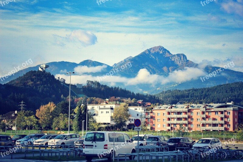 Innsbruck Austria City Cityscape Alps