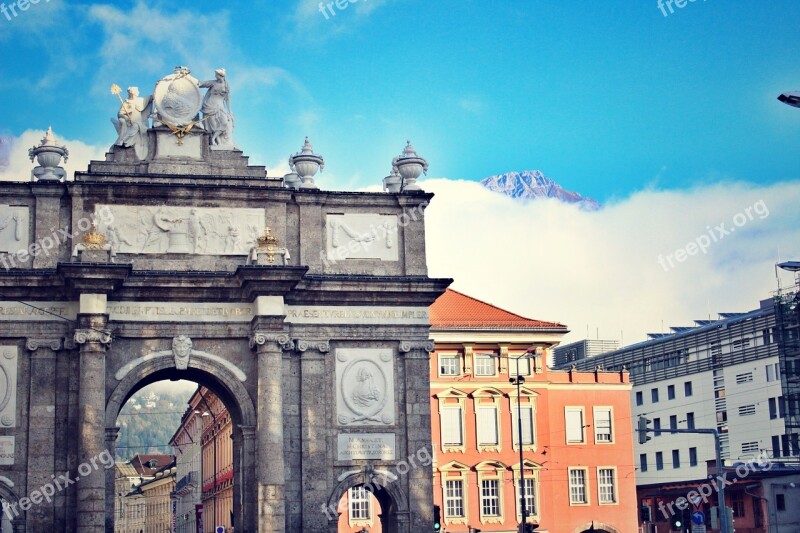 Innsbruck Monument Alps Mountain Austria