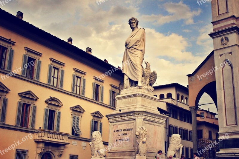 Dante Statue Dante Alighieri Italy Verona Sculpture