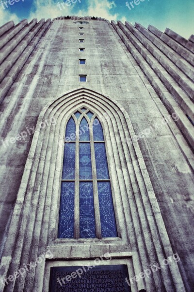 Majestic Church Reykjavik Church Hallgrimskirka Building