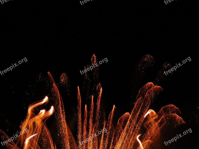 Fireworks Graphics Yellow Festival Fire