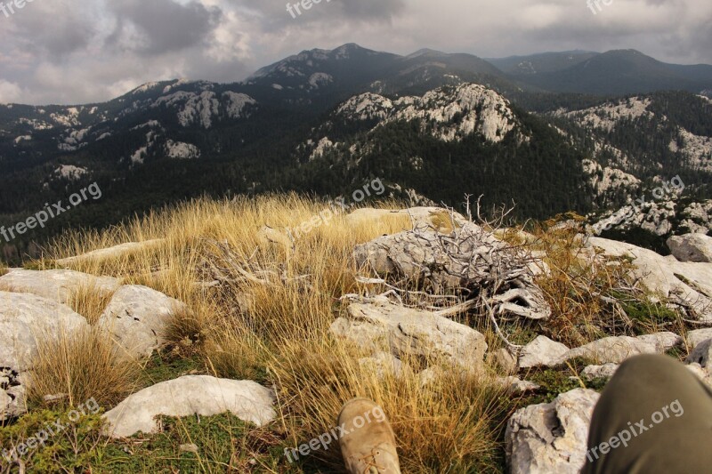 Mountains Rocks Landscape Trekking Stone