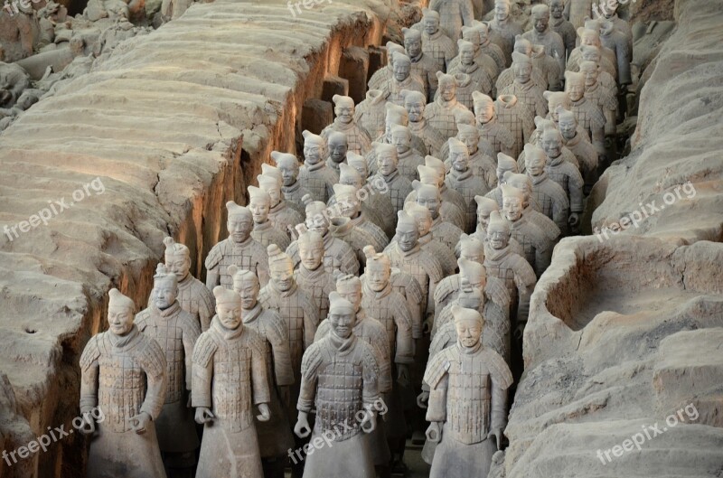 China Xi'an Mausoleum Emperor Qin