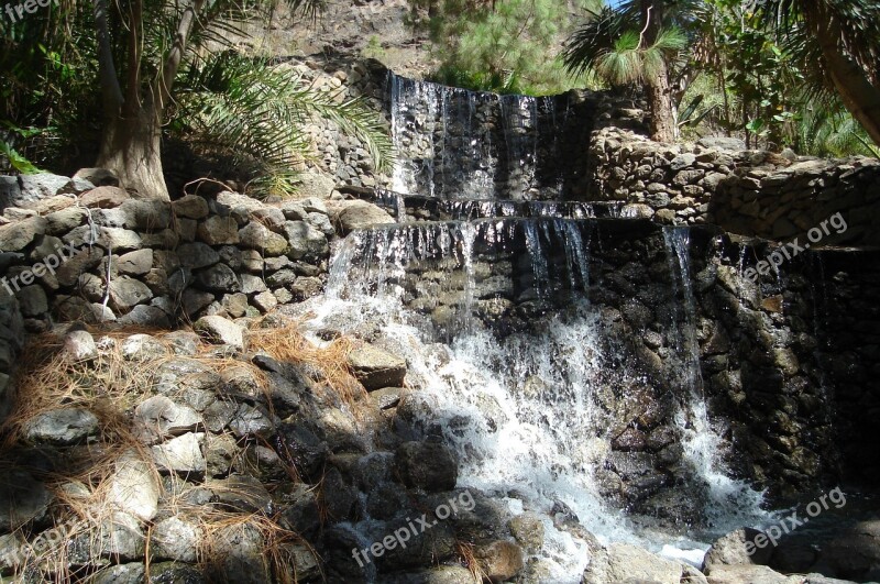 Gran Canaria Palmitos Park Waterfall Park Nature