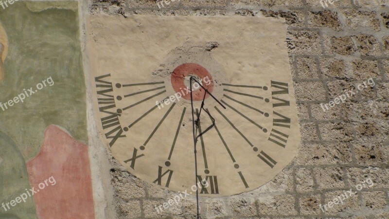 Sundial Now Winter Time Sun Switzerland