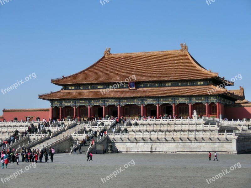 China Beijing Forbidden City Asia Emperor