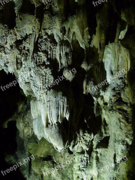 Cave Stalactite Cave Calcium Deposits Stalagmites Lighting