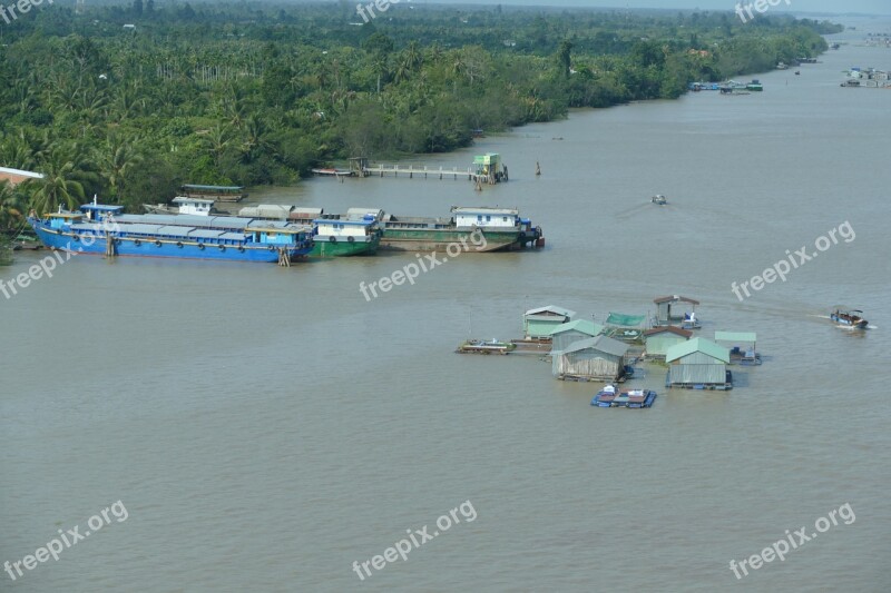 Vietnam Asia River Mekong River Tropics