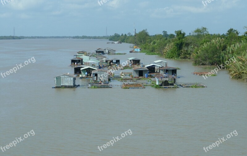 Vietnam Asia River Mekong River Tropics