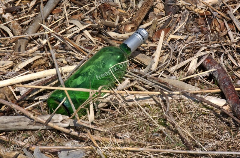 Glass Bottles Garbage Disposal Environment