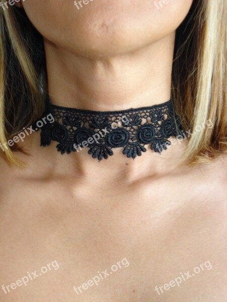 Woman Neck Collar Paste Free Photos