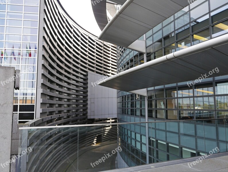 European Parliament Strasbourg Architecture Rotunda Underground Car Park