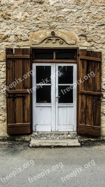 Cyprus Xylotymbou Old House Architecture Door