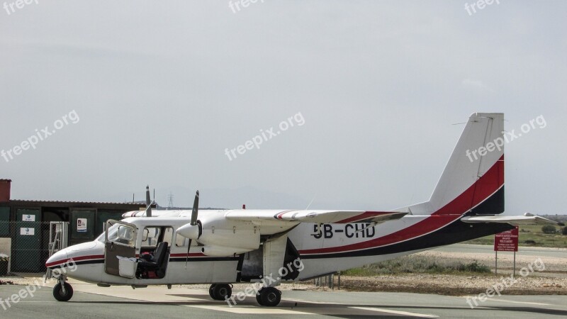 Airplane Airfield Plane Transportation Cyprus