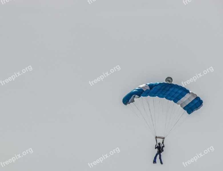 Sky Diving Parachute Extreme Sport Falling