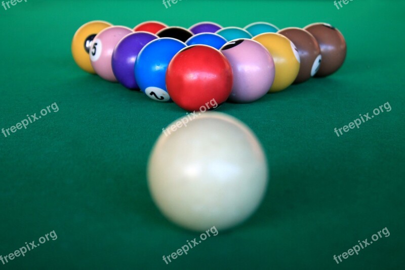 Snooker Billiards Game Balls Colored