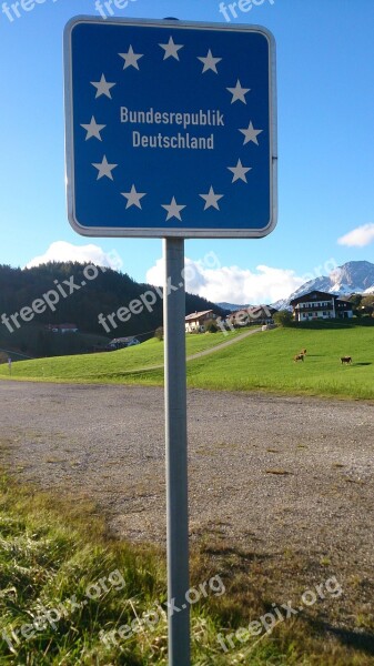 Germany Border Crossing Border Shield Eu