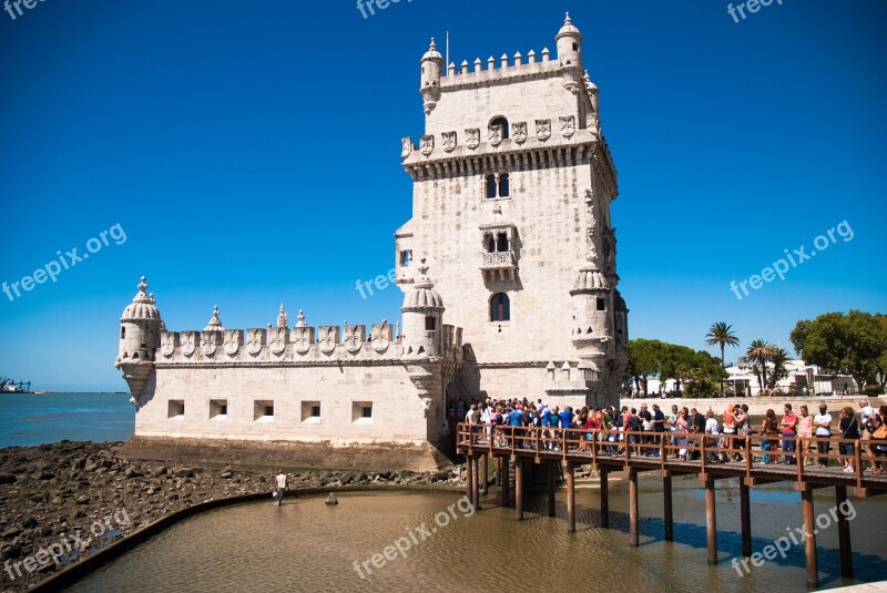 Belém Tower Tagus River Lisbon Tourism Monument