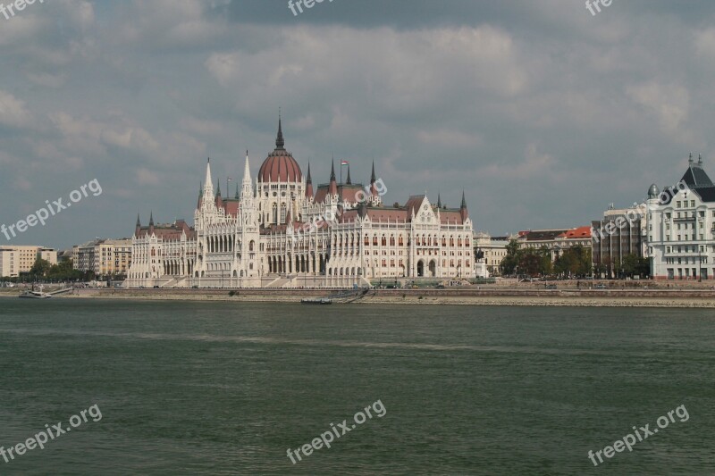 Parliament Budapest River Free Photos