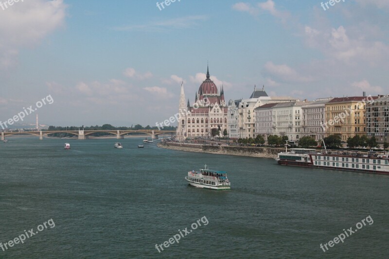 Budapest Danube Urban Free Photos