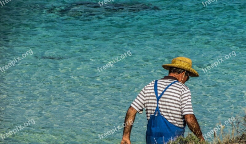 Mature Man Walking Sea Leisure Free Photos