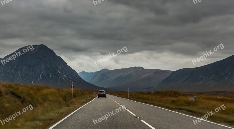 Scotland Glencoe Nature Path Car