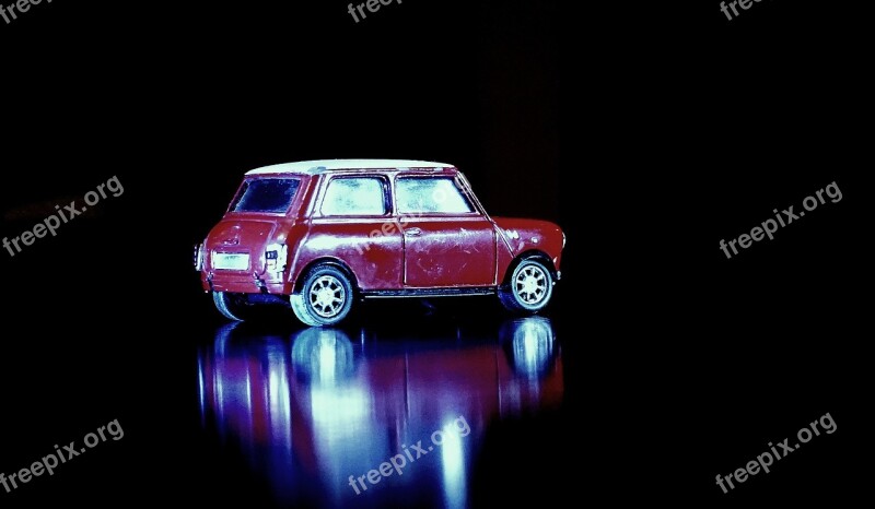 Car Mini Morris Red Mini Cuper