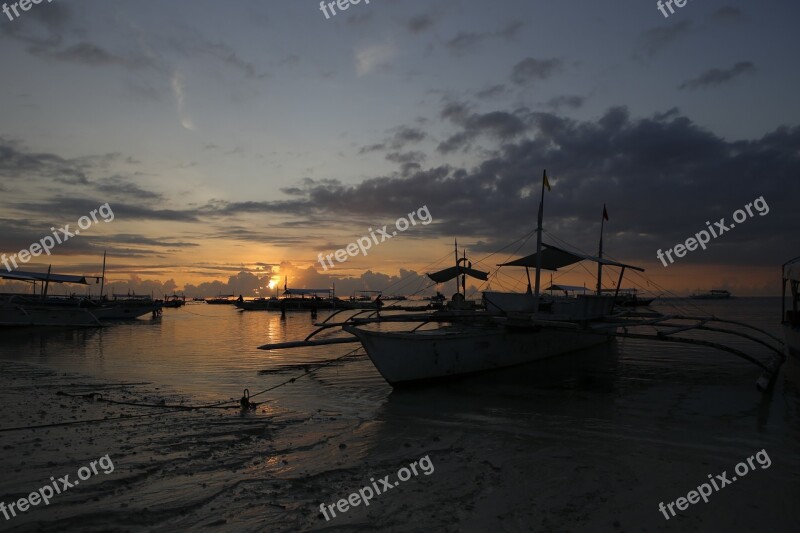 Sea In The Evening Glow Cloud Atmosphere