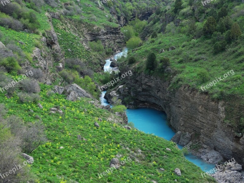 Mountains Canyon Shymkent Free Photos